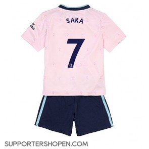 Arsenal Bukayo Saka #7 Tredje tröja Barn 2022-23 Kortärmad (+ korta byxor)